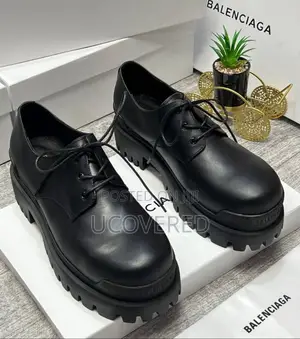 Balenciaga Derby Leather Boots