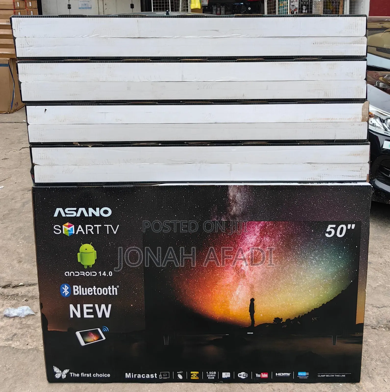 Asano 50′′ Hd Android Smart Bezel-Less Tv W