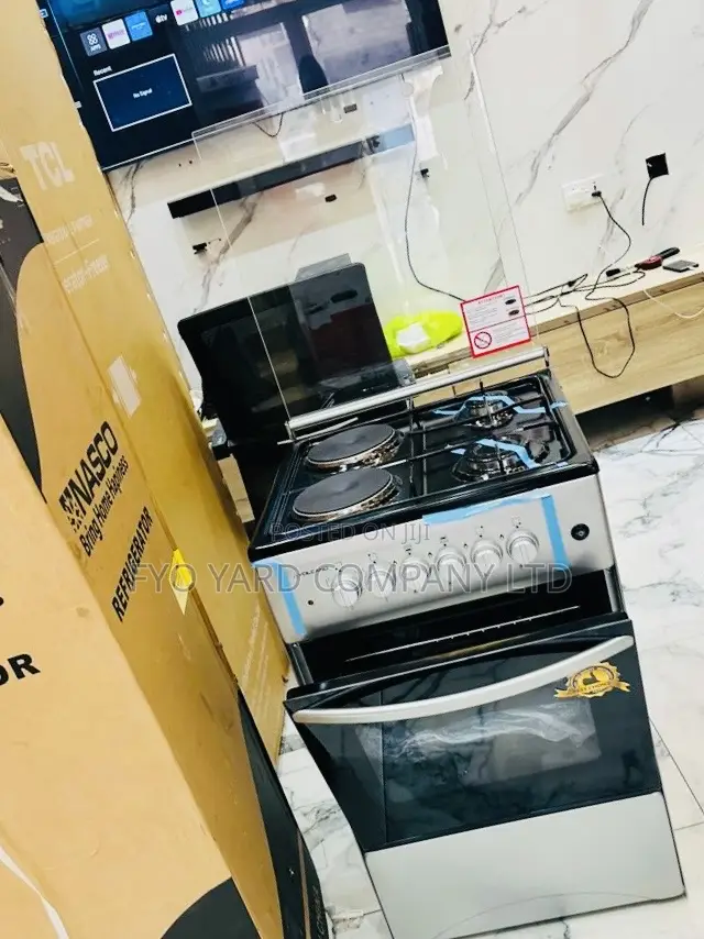 4 Burner With Oven Grill Volacano Gas and Electric Cooker