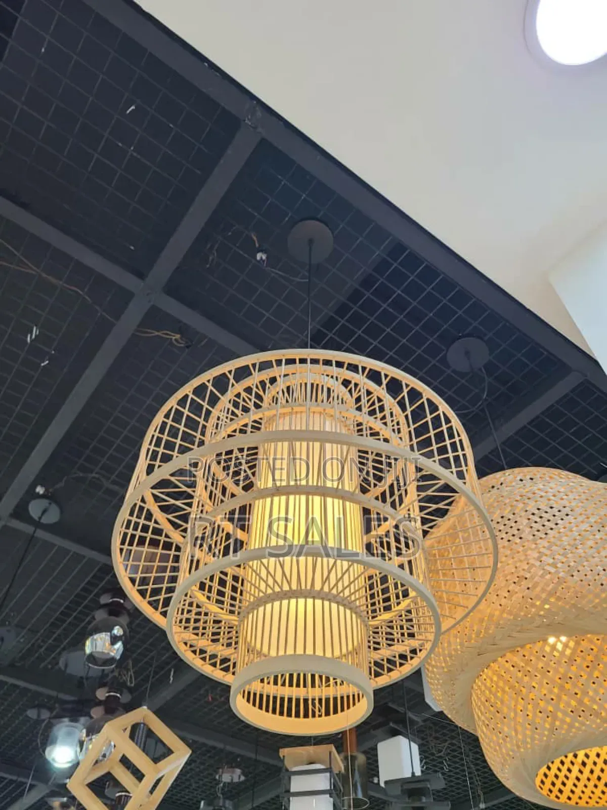 New Single Wooden Pendant Light.