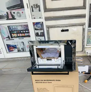Adorable 60cm in-Built Ceramic Black Tempered Microwave