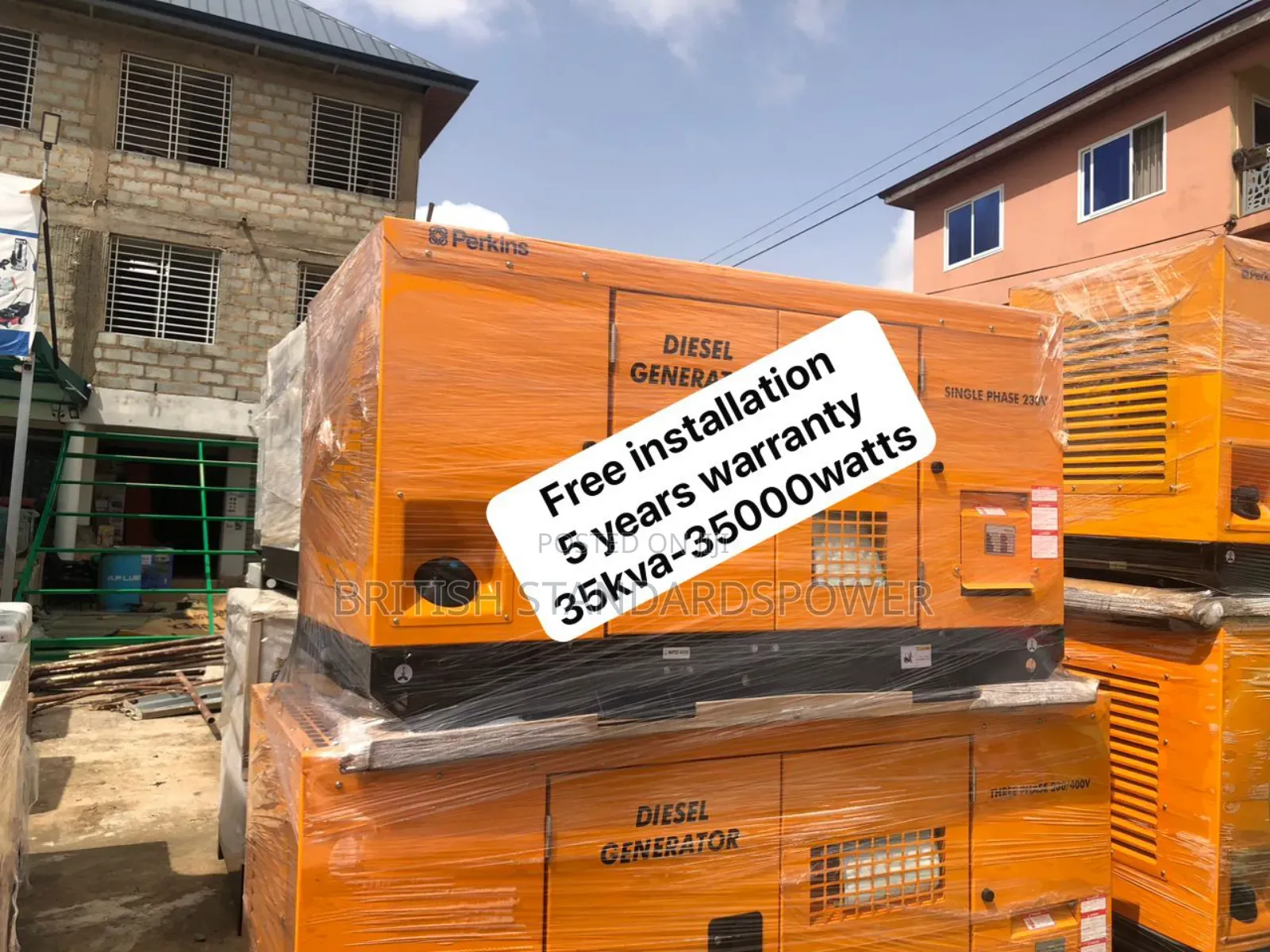 Power Redundancy 35kva Diesel Generator