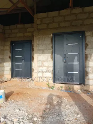 Strong One N Half Security Door With Handle Handle and Lock