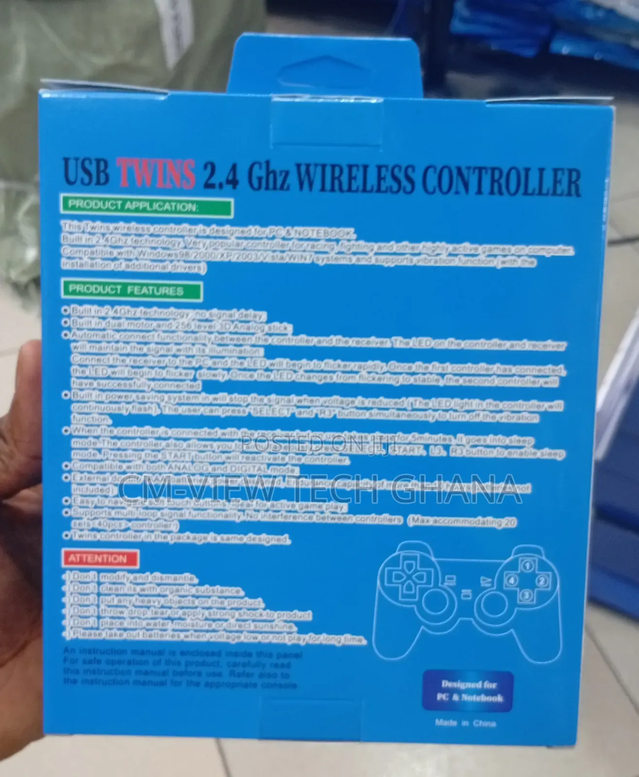 Usb Twins Wireless Gamepad