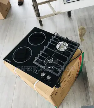 Super Essential 2 Gas Ceramic Black 60cm 2 Electric Built In