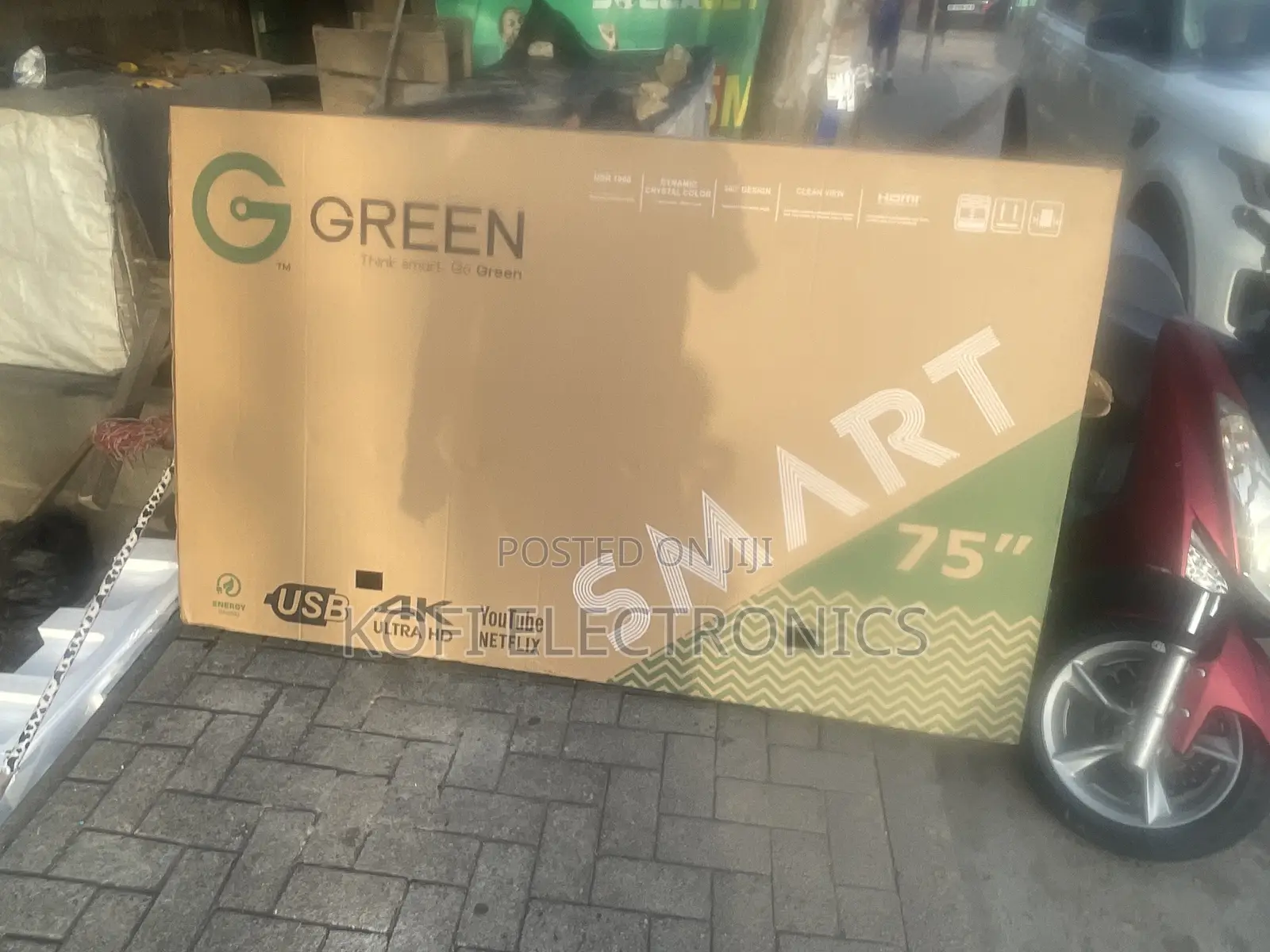 Asano 75′′ Smart Bezel-Less Tv W/ Bluetooth-Green Tv