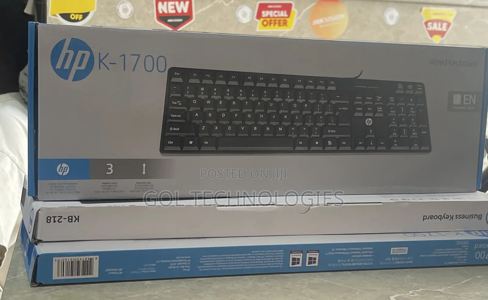 Hp Wired Usb Keyboard K-1700 With Indicator Lights
