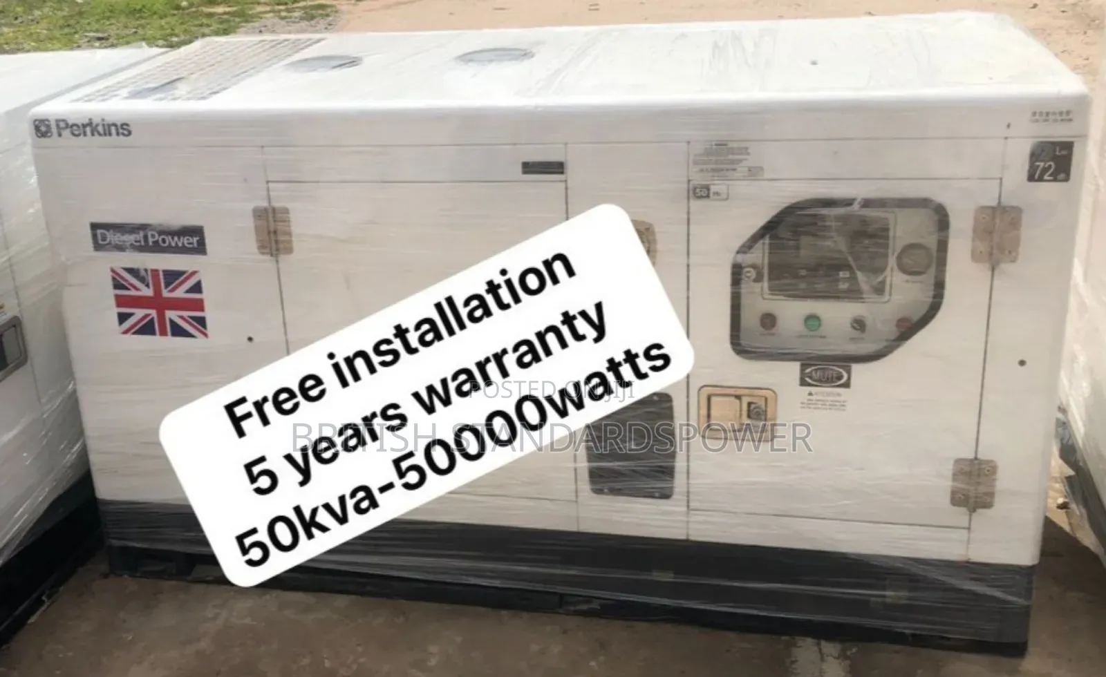 All Coper Motor 50kva Silent Diesel Generator