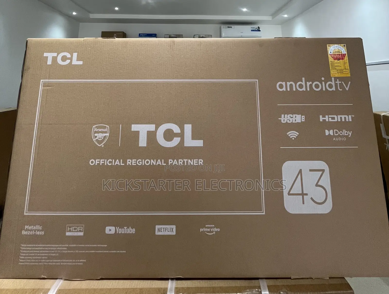 TCL Smart Android Tv 43inches