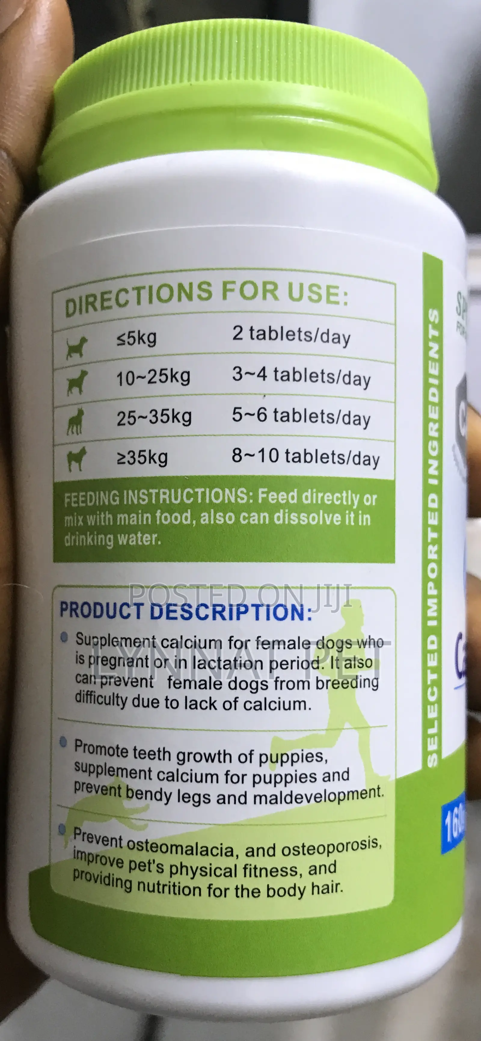 Calcium Tablets for Dogs and Puppies