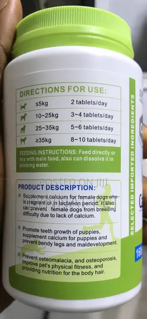 Calcium Tablets for Dogs and Puppies