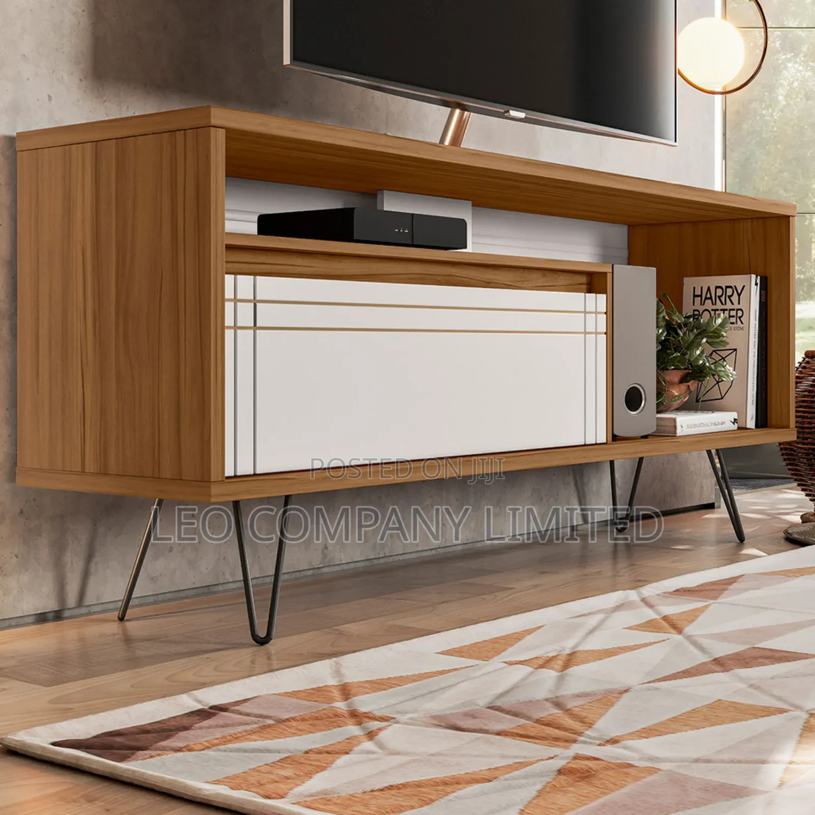 Modern Tv Stand With Door 60"