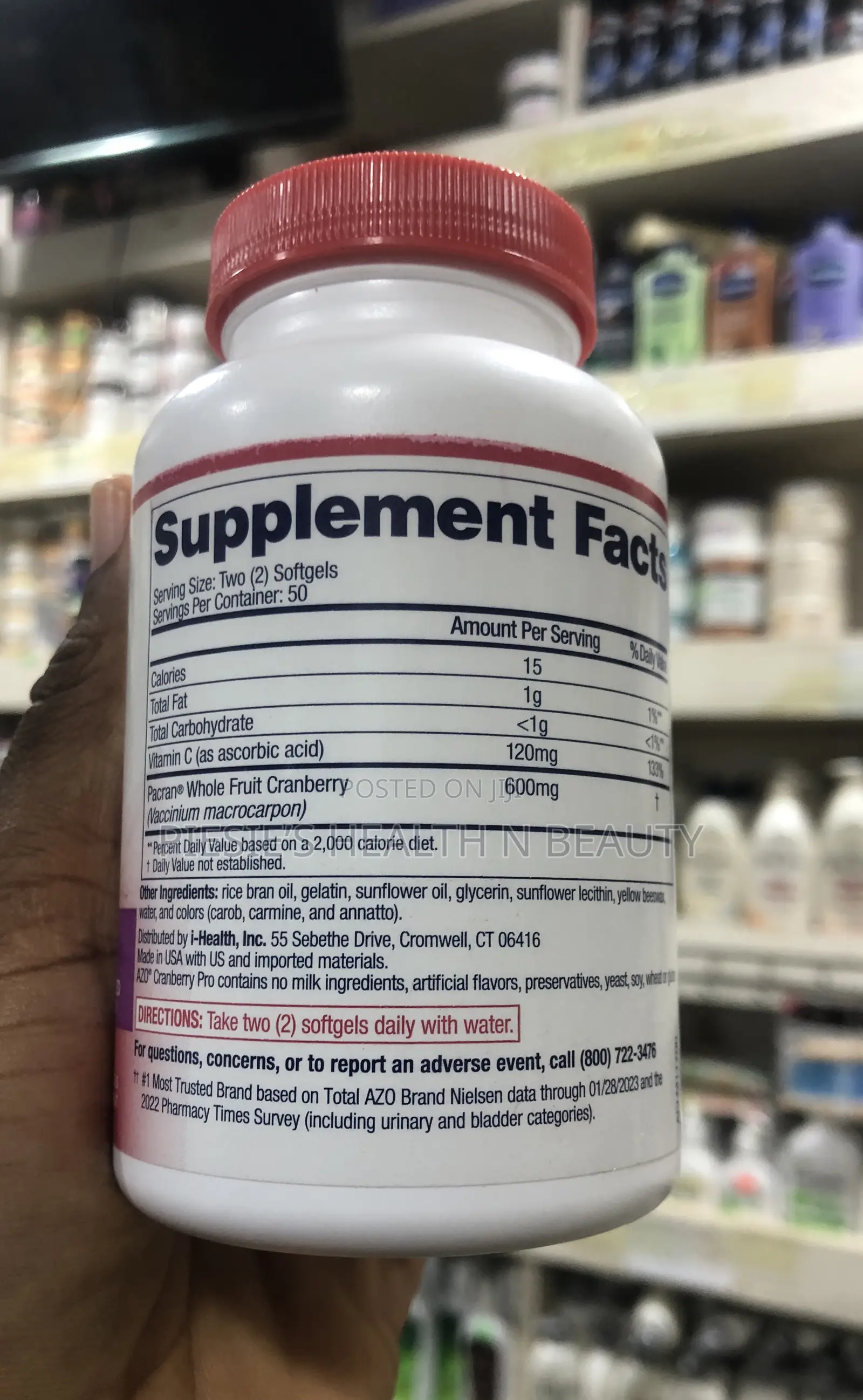 Azo Cranberry Pro, Cranberry Pills for Women Men, 600mg