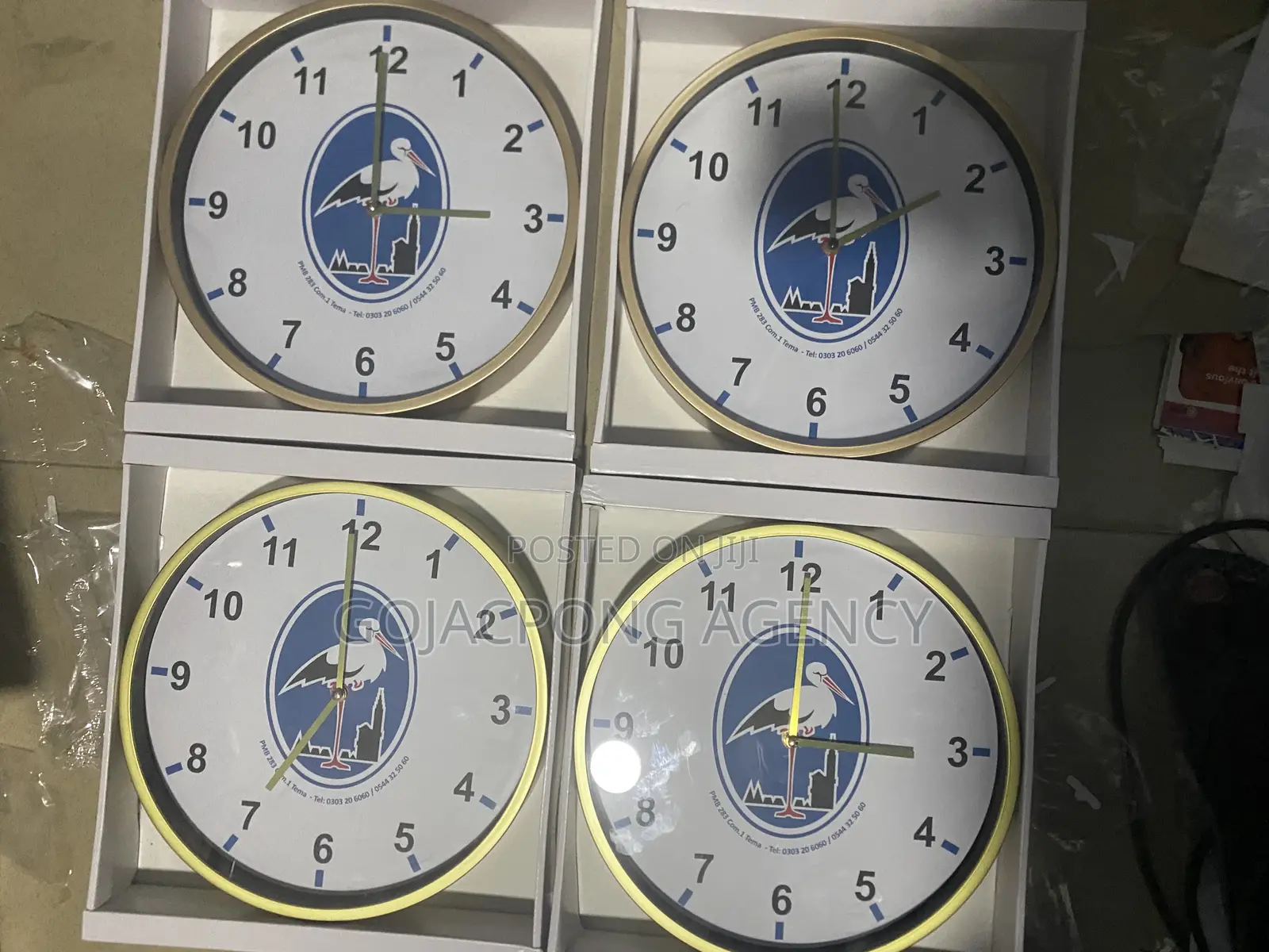 Clock. Branded and Unbranded