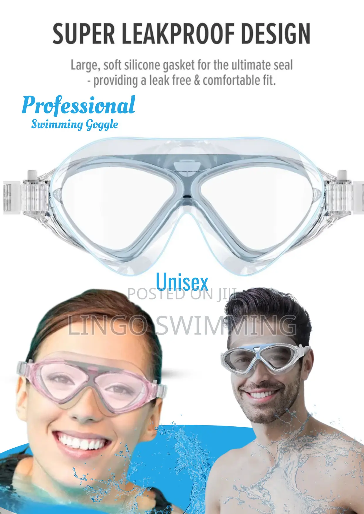 Adult Swimming Goggles – Bigger Frame, Better Comfort