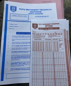 Customized Answer Sheet and Shading Paper