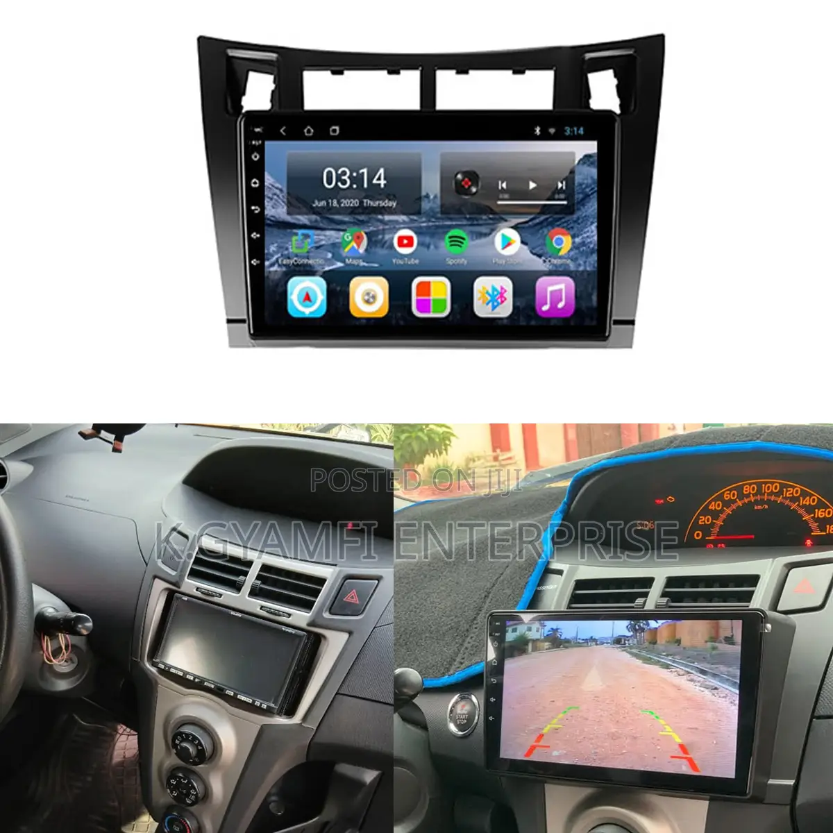 Quality Android Car Tape for Toyota Yaris 2007 to 2011