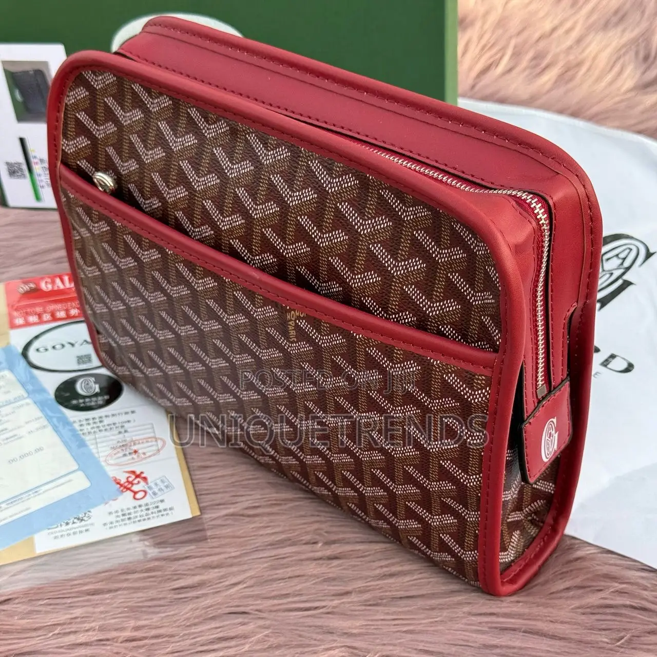 Quality Goyard Leather Clutch Bags