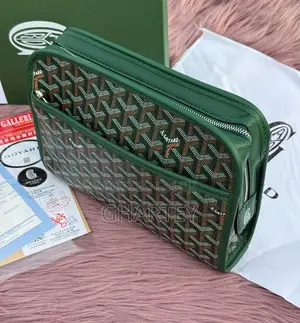 Photo - Green Goyard Luxury Hand Bag or Pouch