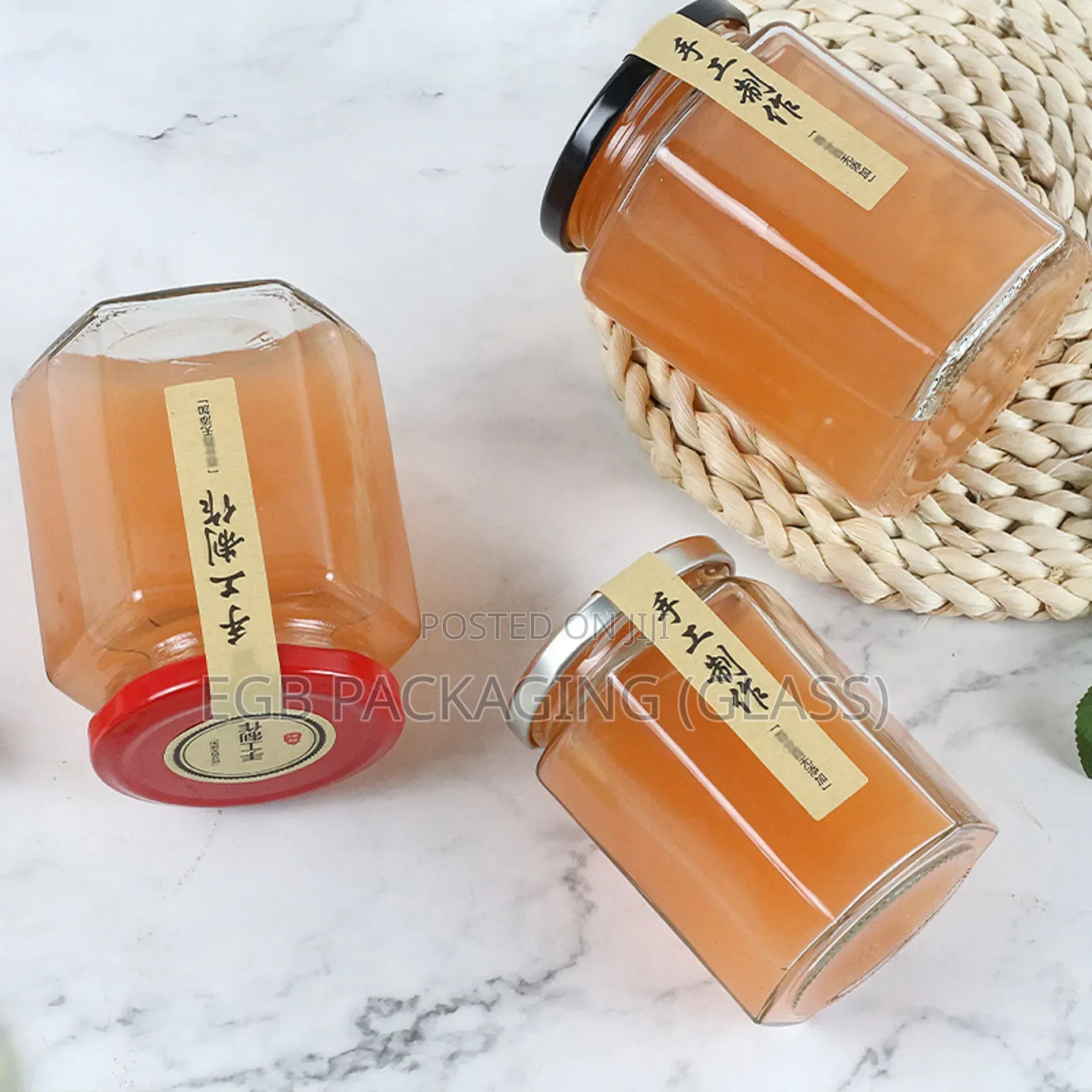 Glass Bottle for Honey and Shito