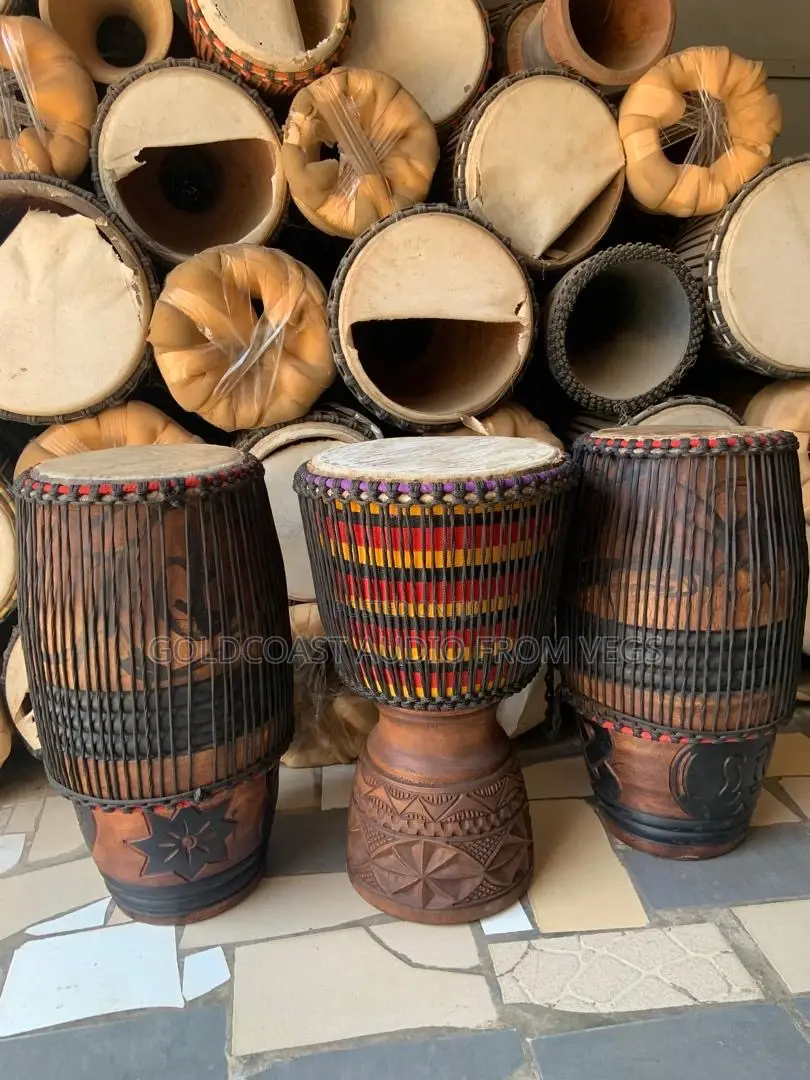 Kpalogo 3 Set With Djembe (Cow Skin)