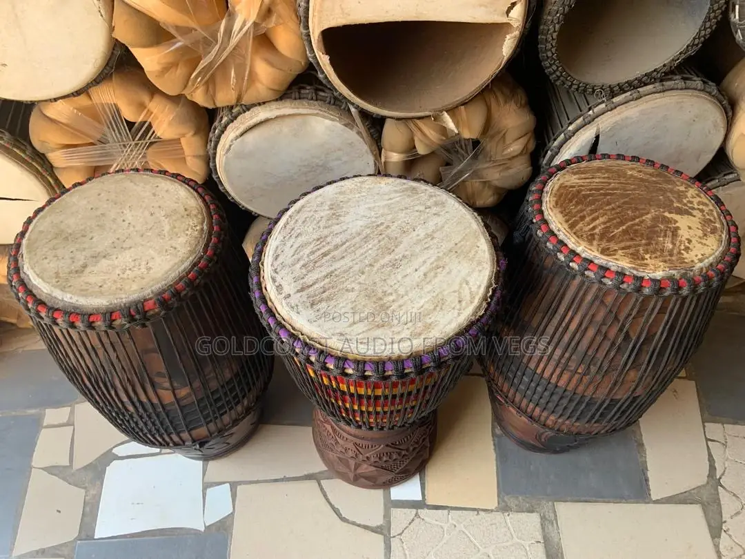 Kpalogo 3 Set With Djembe (Cow Skin)