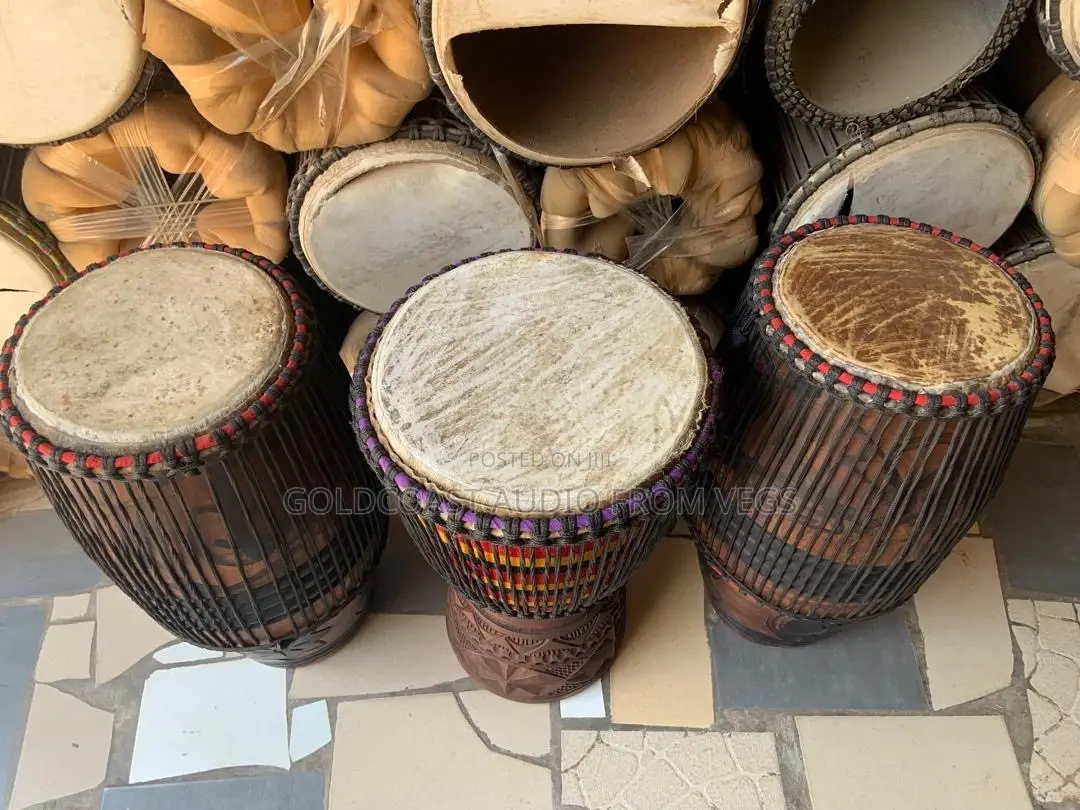 Kpalogo 3 Set With Djembe (Cow Skin)