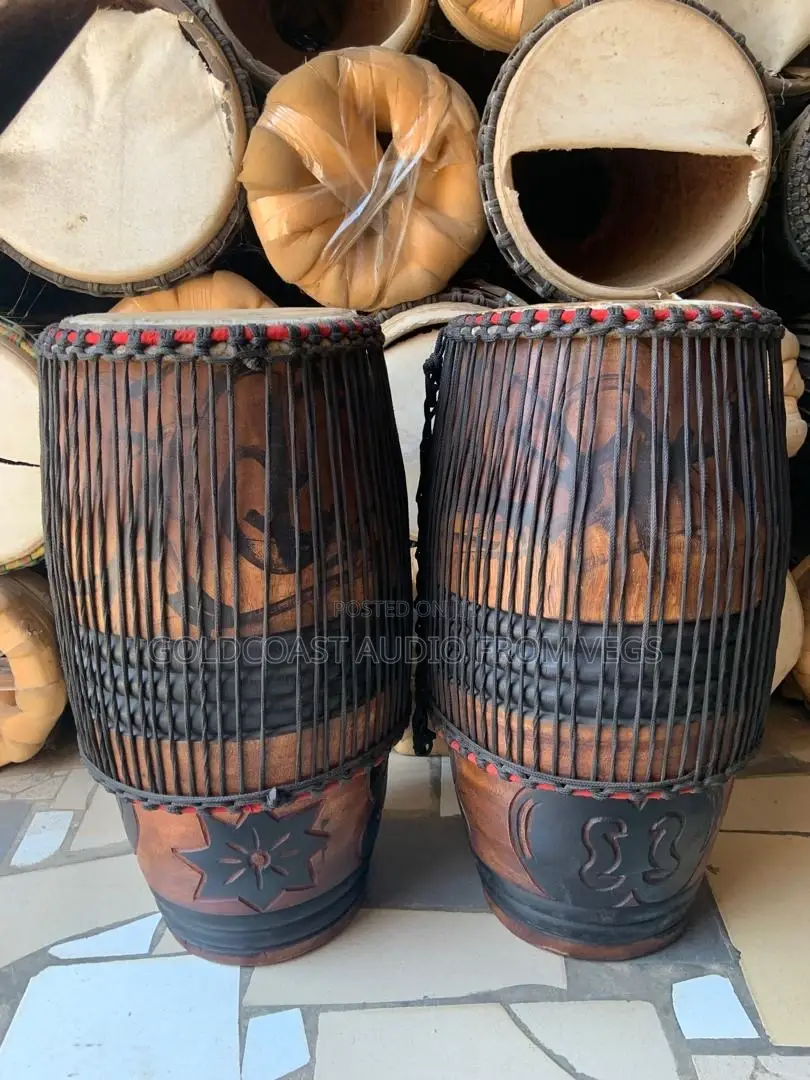 Twin Kpanlogo Drums