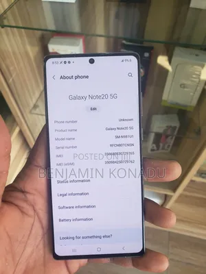 Samsung Galaxy Note 20 5G 128 GB Gray