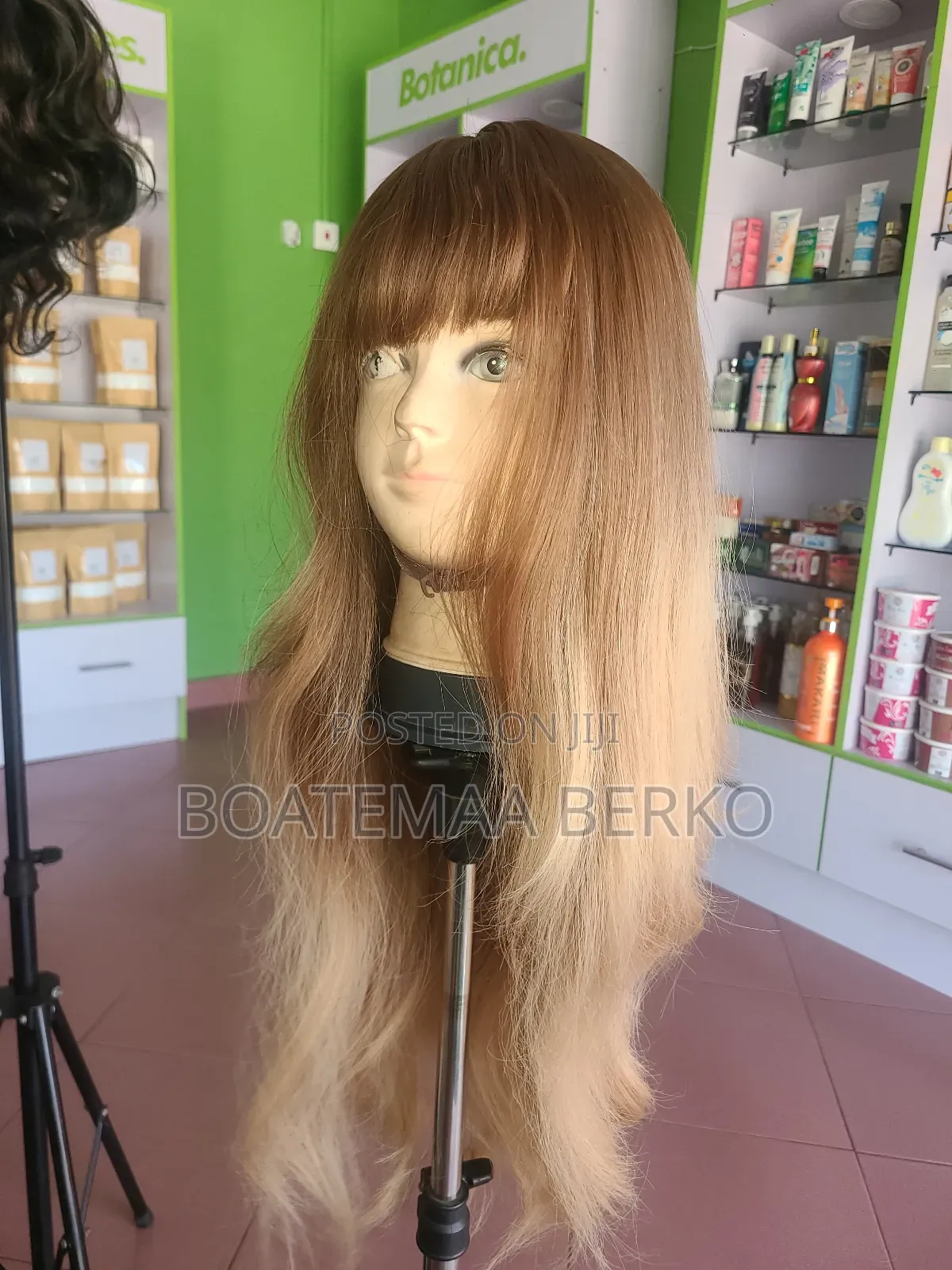 Brown Blonde French Cut Wig