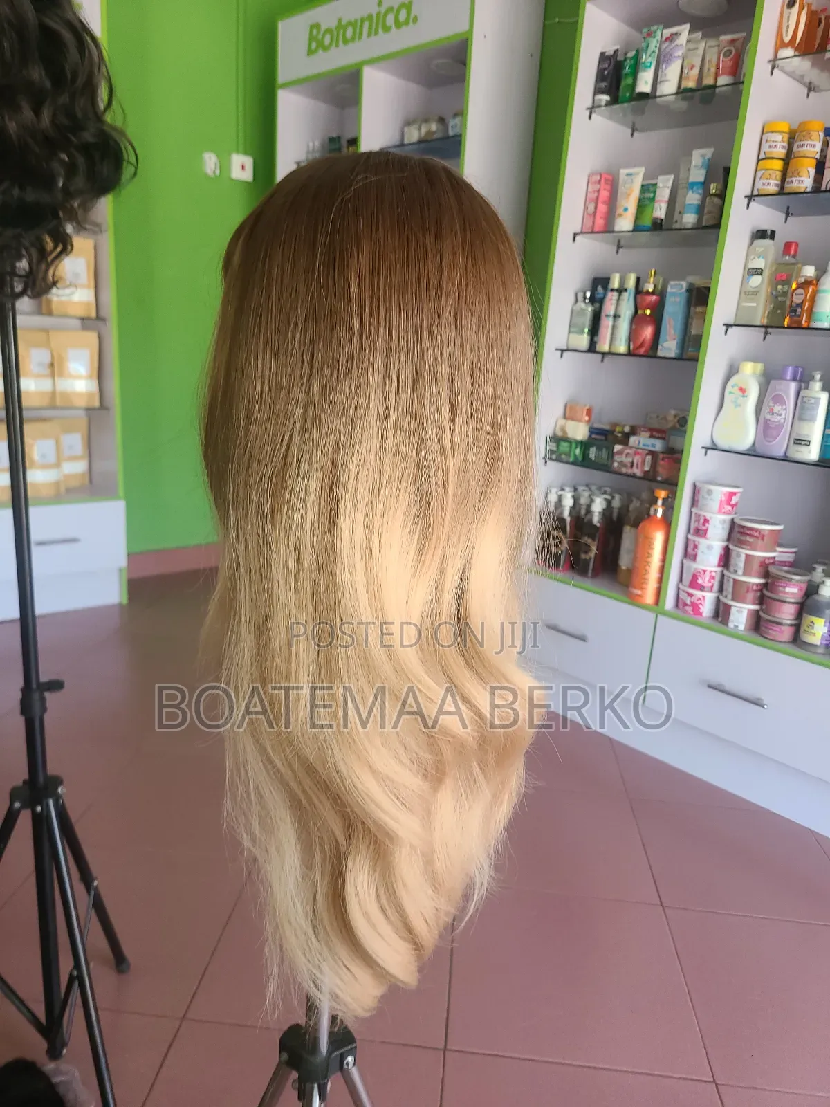 Brown Blonde French Cut Wig
