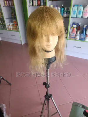 Golden Blonde Wavy French Cut Wig