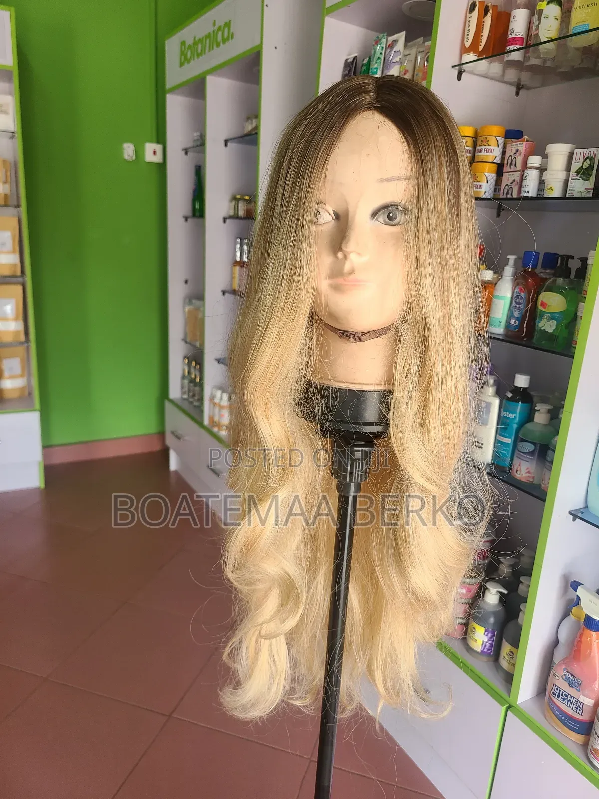 Super Blonde Curled Ends Wig