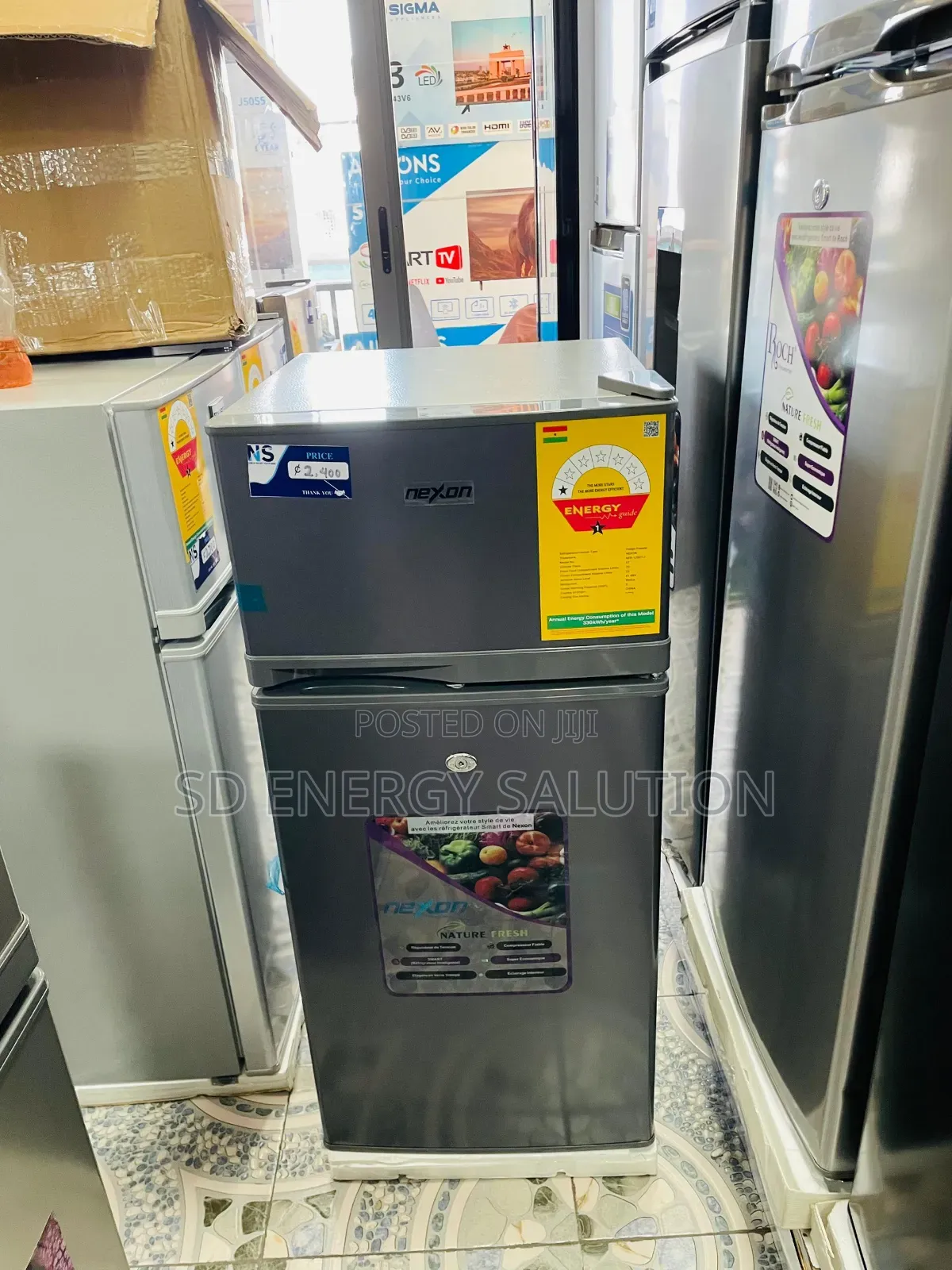 Table Top Fridge 95l Double Door Nexon
