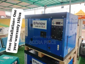 Free Installation on Diesel Generator 18kva Perkins Uk