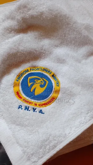 Embroidery on Towels, Shirts, Lacoste, Cap, Sash, Scarf, Etc