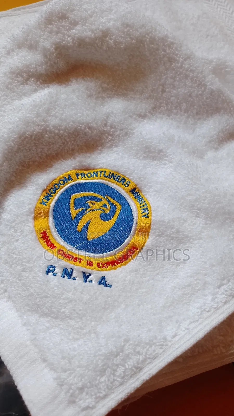 Embroidery on Towels, Shirts, Lacoste, Cap, Sash, Scarf, Etc