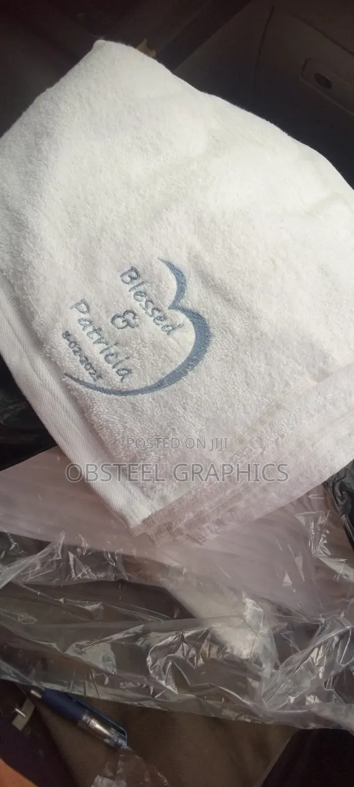 Embroidery on Towels, Shirts, Lacoste, Cap, Sash, Scarf, Etc