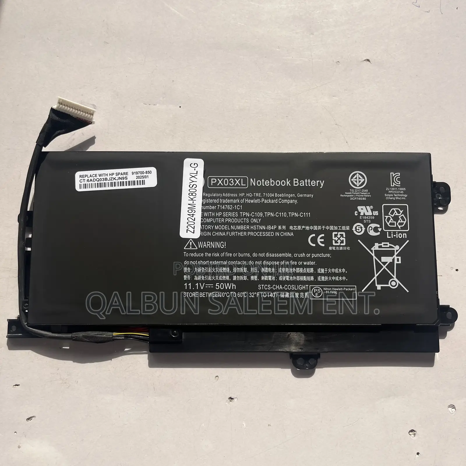 Hp Px03xl Battery For Envy 14 Touchsmart M6 M6-k M6-k125dx