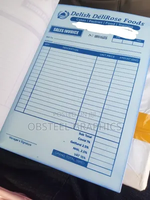Printing Of Invoice, Receipt, Waybill, Log Book, Etc