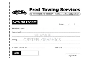 Printing Of Invoice, Receipt, Waybill, Log Book, Etc