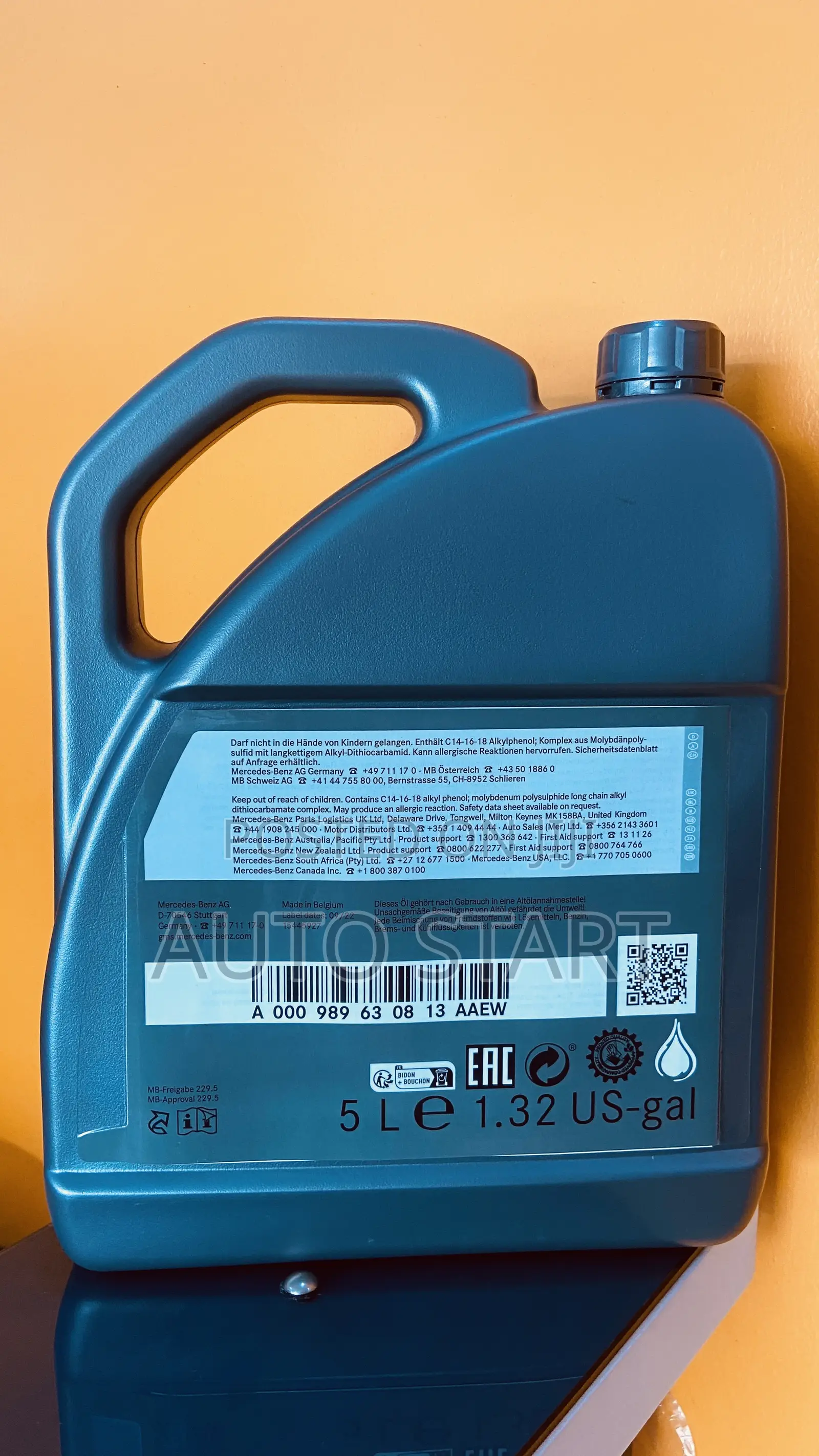 Engine Oil Sae 5w-40 Mercedes-Benz