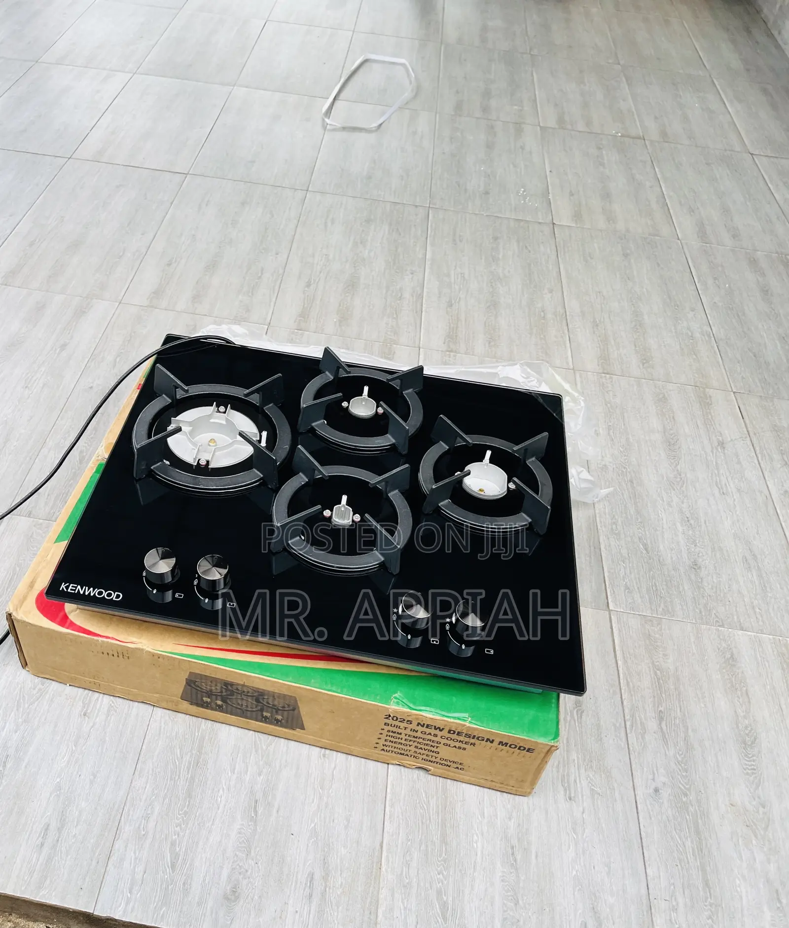 Classic Kenwood 60cm Tempered Glass 4 Gas Hob.