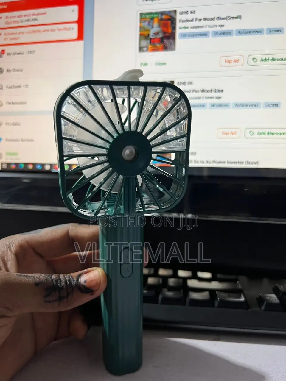 Handheld Spray Charging Fan