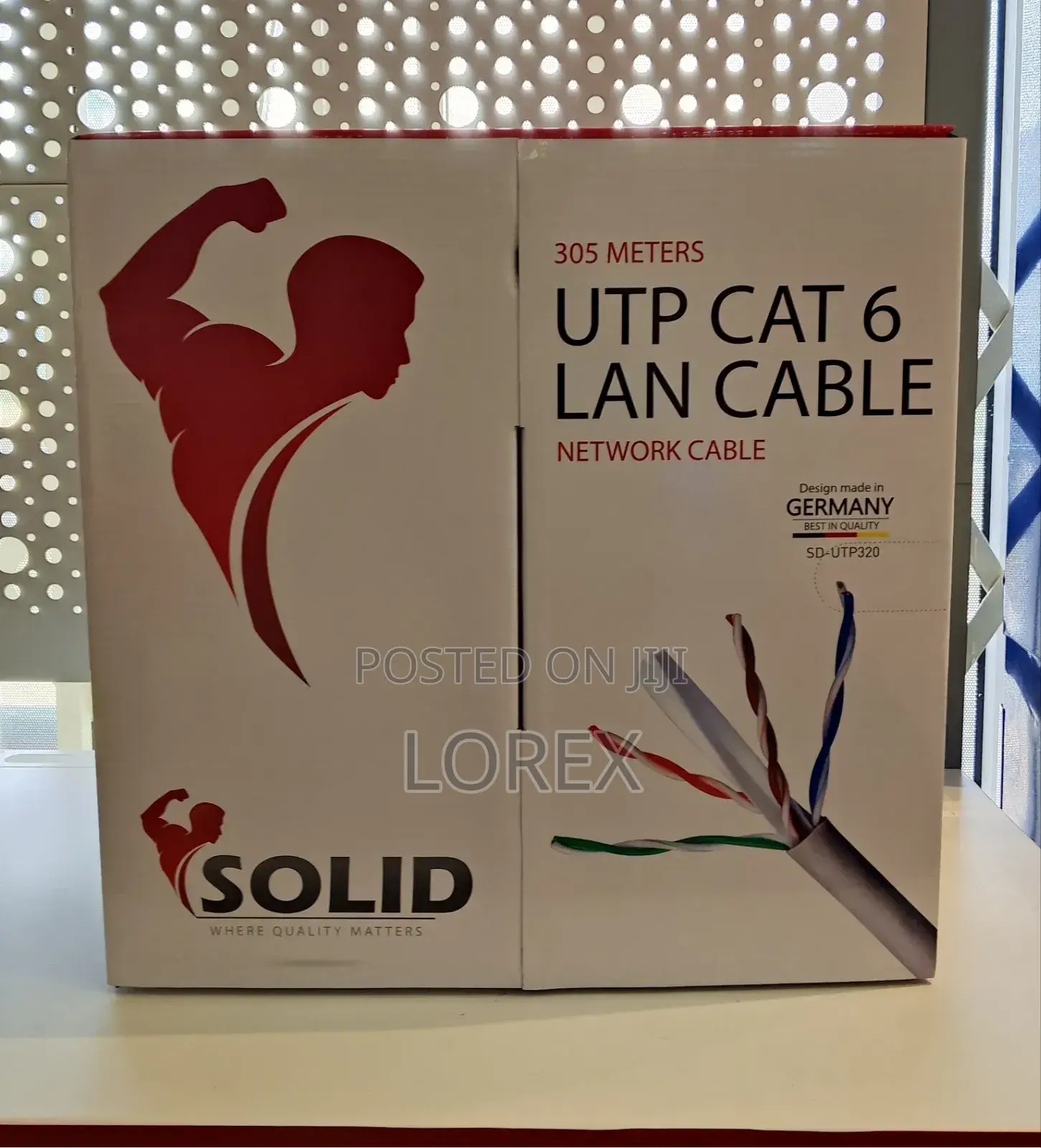 Solid Cat6 Utp Indoor Network Cable 305m