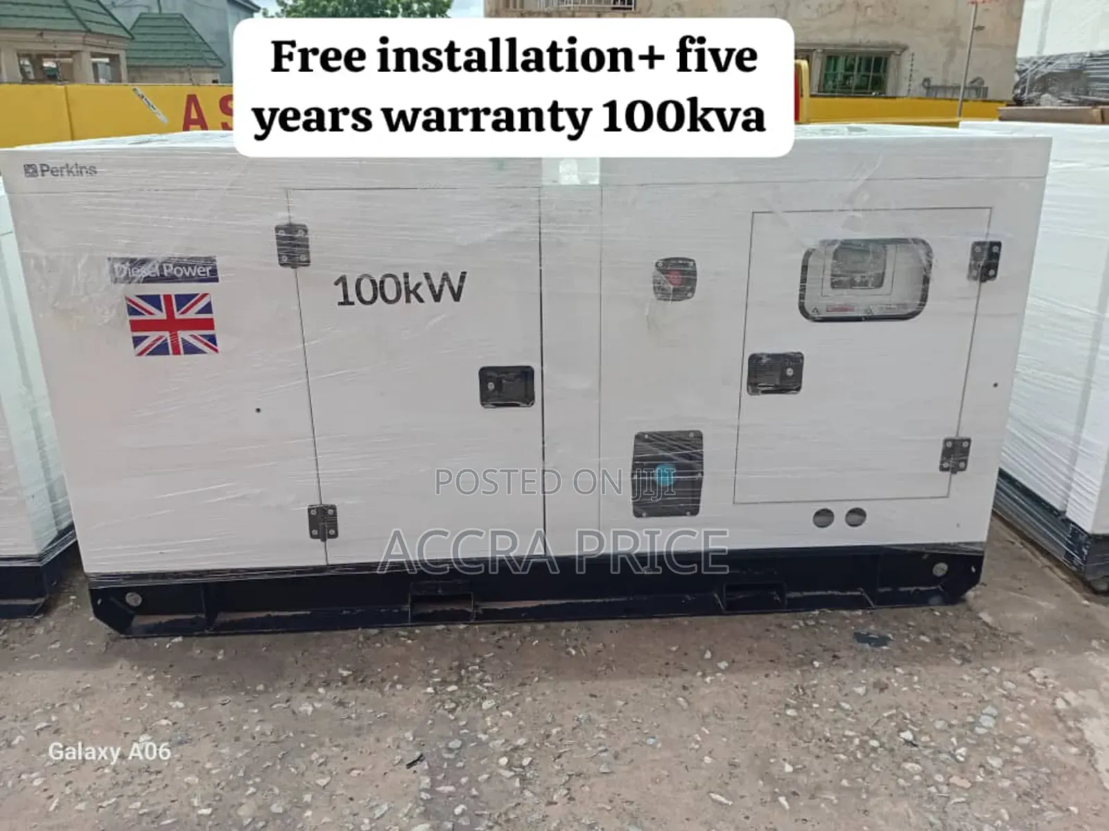 Free Installation on Diesel Generator 100kva Perkins Uk