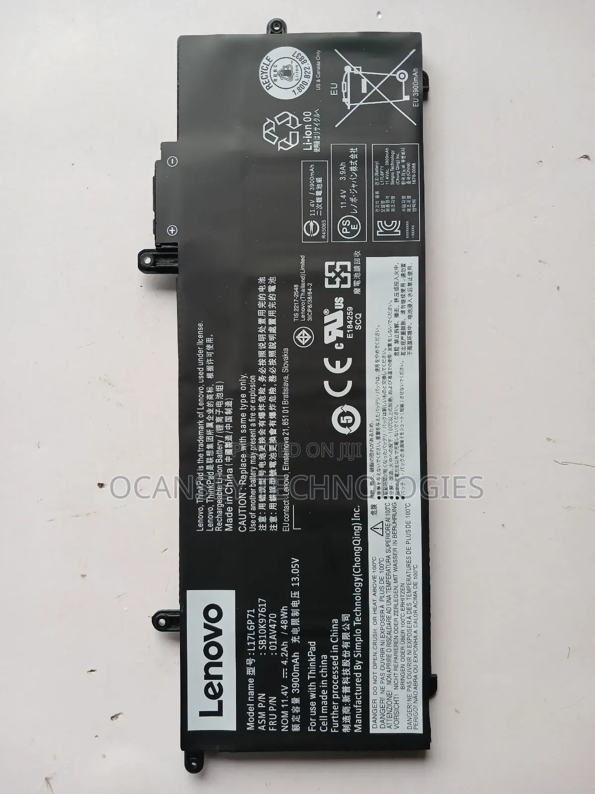 Original Lenovo L17m6p71 Laptop Battery for X280 A285