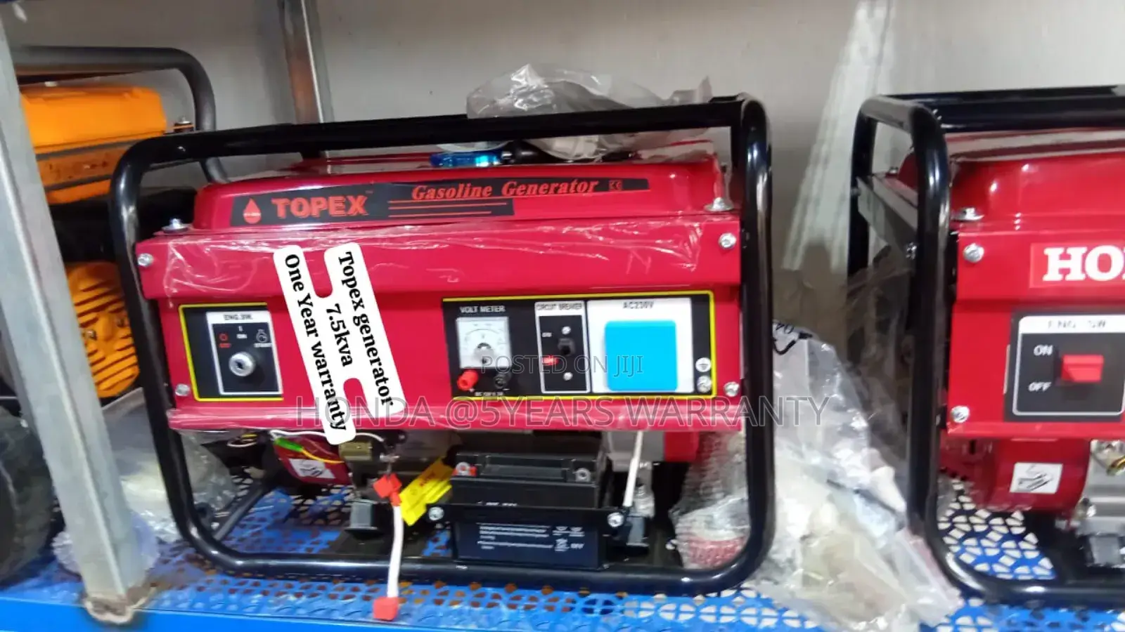 Topex 7.5kva Petrol Generator 8500watt Keystart 7.5kva