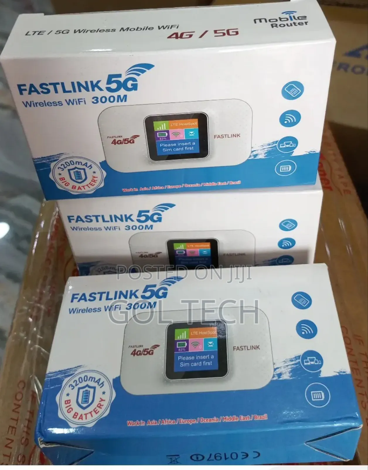 Mifi Router 5g Fastlink Wireless Wifi 300m 4g/5g