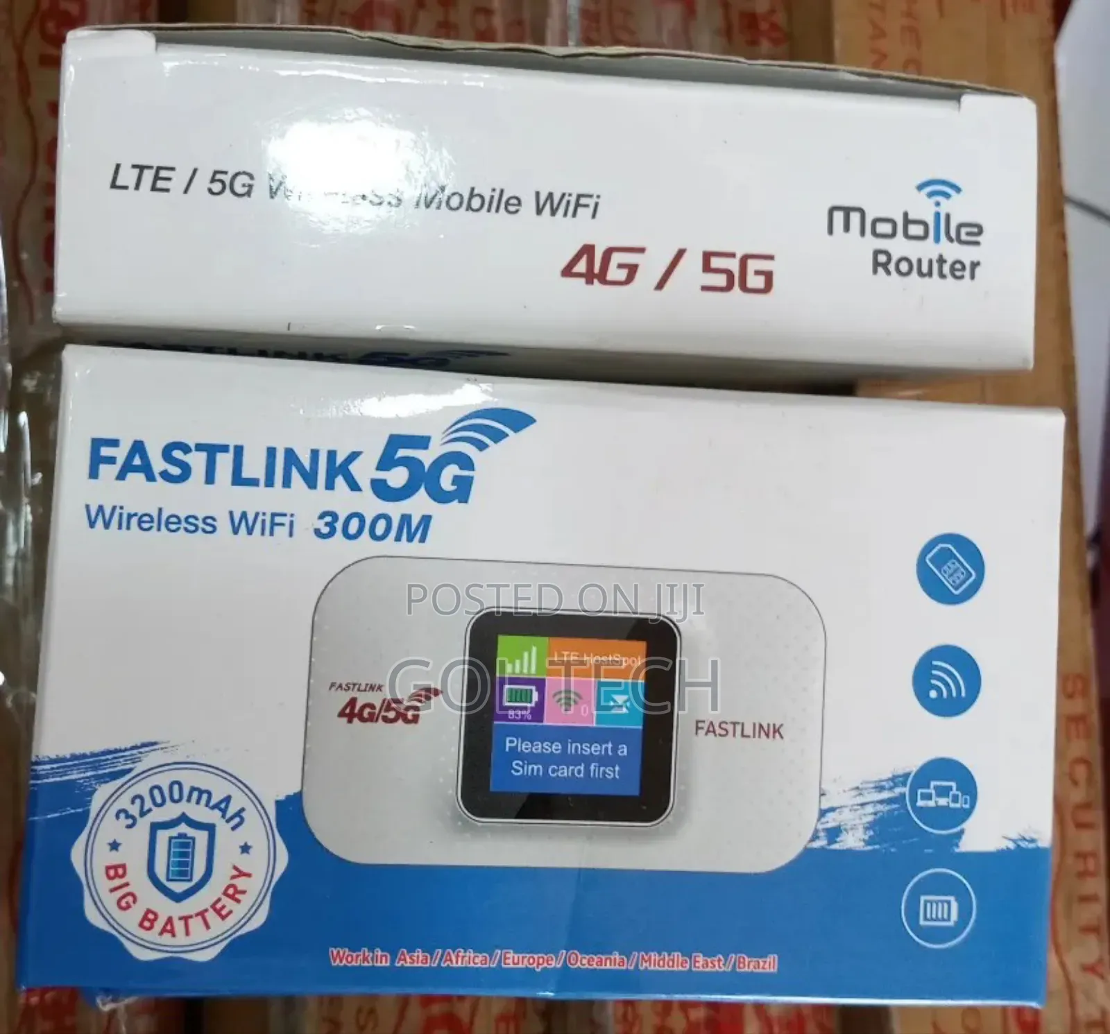 Mifi Router 5g Fastlink Wireless Wifi 300m 4g/5g